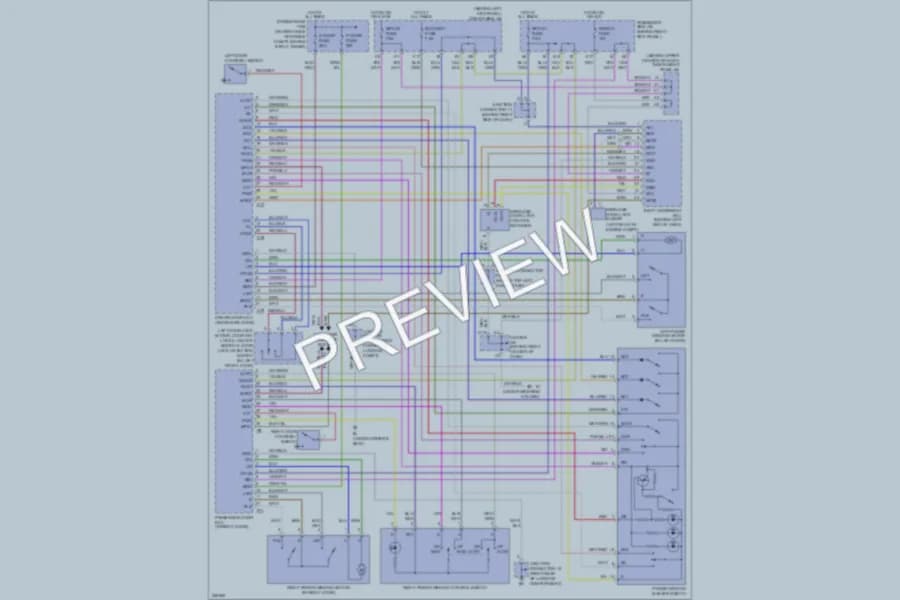 2008 Lexus SC430 Power Windows wiring diagram preview