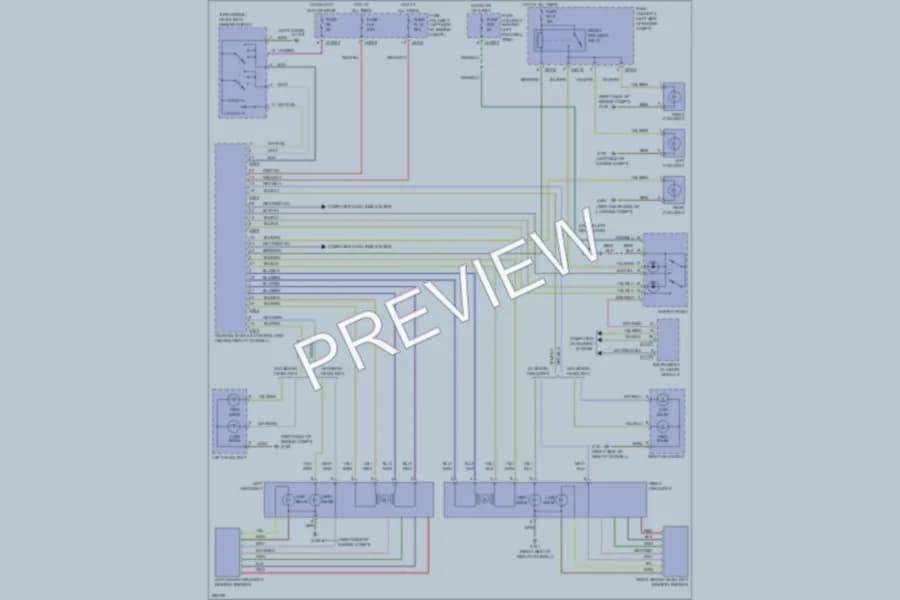 2008 MINI Cooper Headlights wiring diagram preview