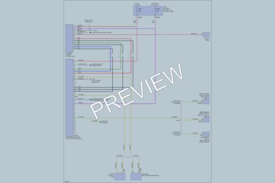 2008 MINI Cooper Navigation wiring diagram preview