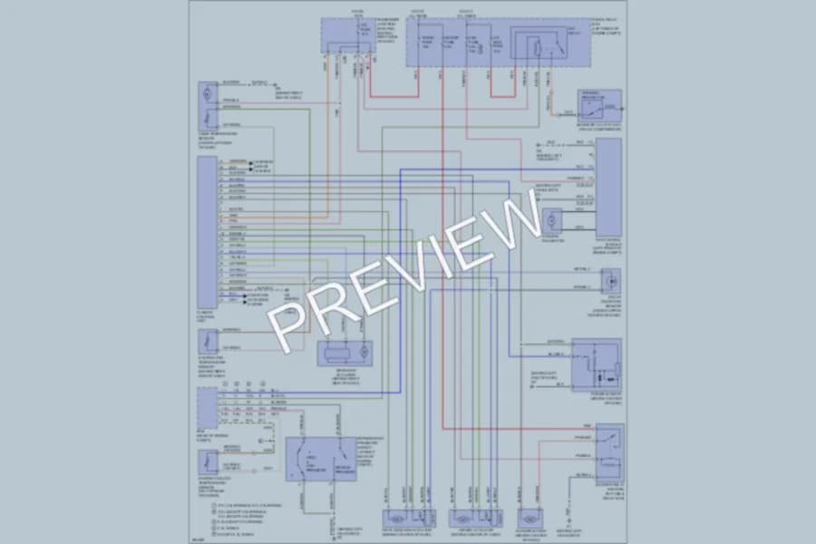 2008 Mazda 3 Air Conditioning wiring diagram preview
