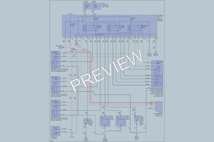 2008 Mazda 3 Anti Theft wiring diagram preview