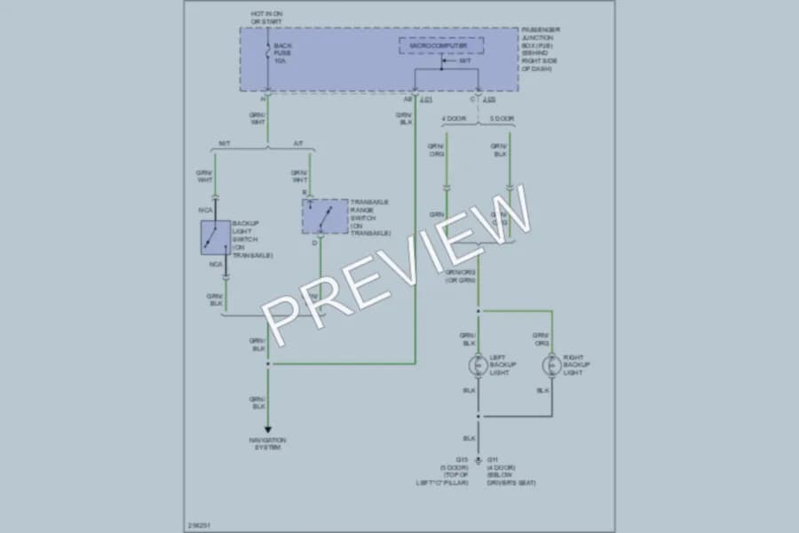 2008 Mazda 3 Exterior Lights wiring diagram preview