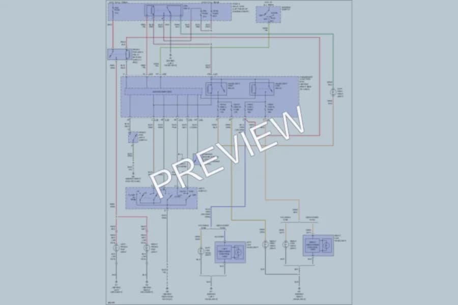 2008 Mazda 3 Headlights wiring diagram preview