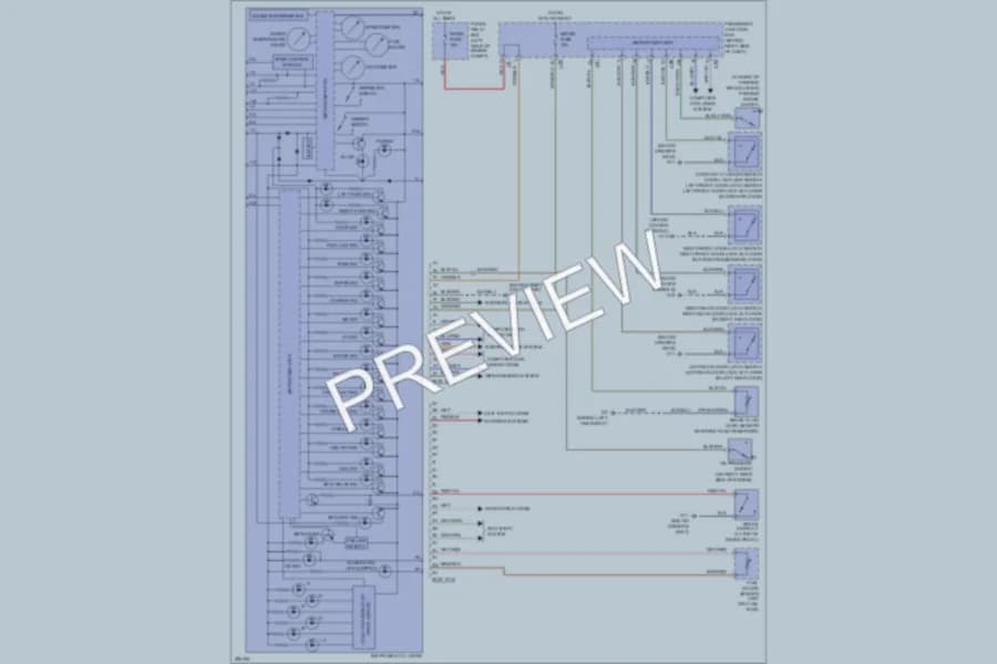 2008 Mazda 3 Instrument Cluster wiring diagram preview