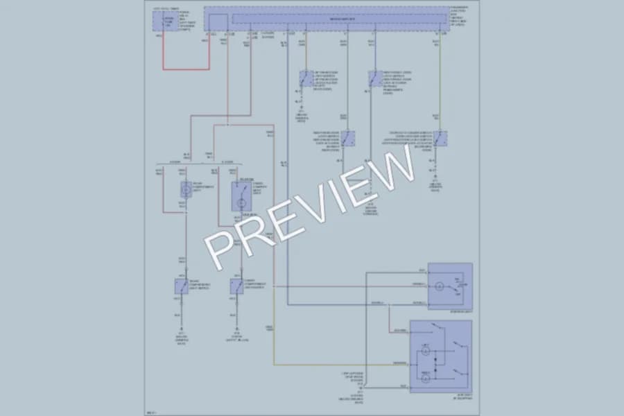 2008 Mazda 3 Interior Lights wiring diagram preview