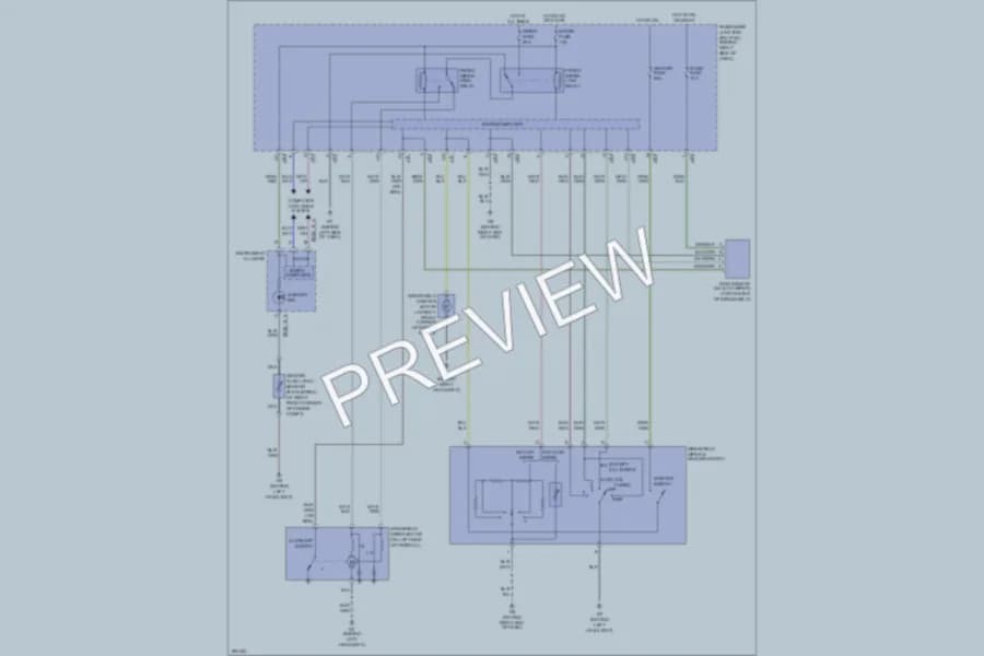 2008 Mazda 3 Wiper Washer wiring diagram preview
