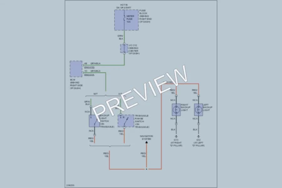 2008 Mazda 5 Exterior Lights wiring diagram preview