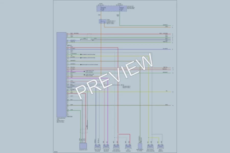 2008 Mazda 5 Navigation wiring diagram preview