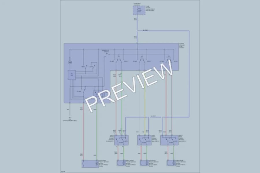 2008 Mazda 5 Power Windows wiring diagram preview