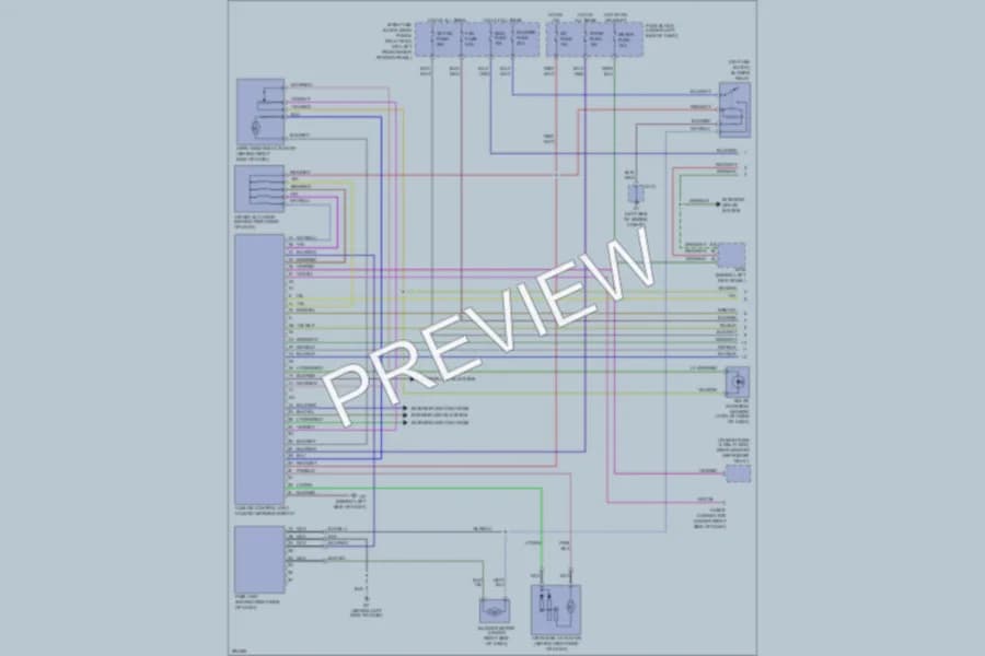 2008 Mazda 6 Air Conditioning wiring diagram preview