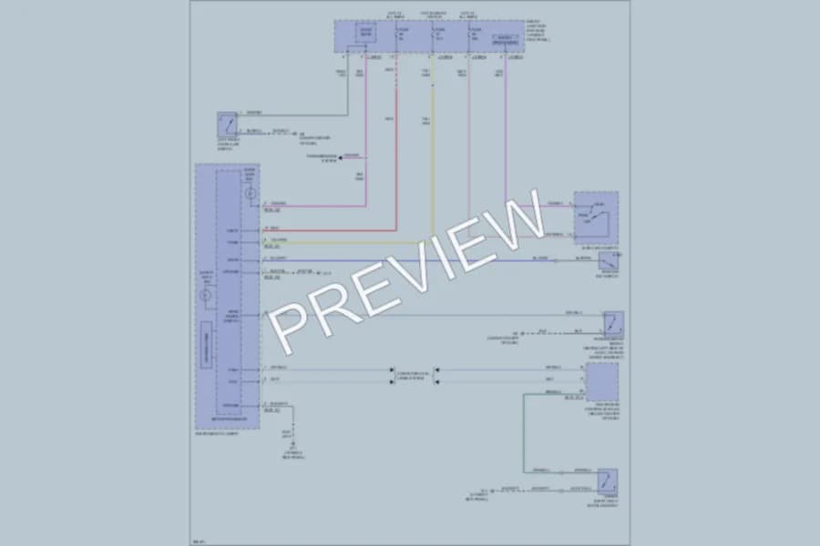 2008 Mazda B4000 Warning Systems wiring diagram preview