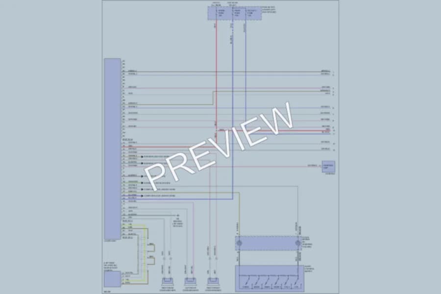 2008 Mazda CX7 Radio wiring diagram preview