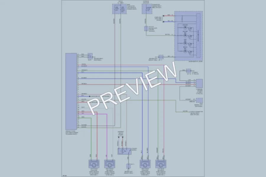 2008 Mazda CX9 Anti Lock Brakes wiring diagram preview