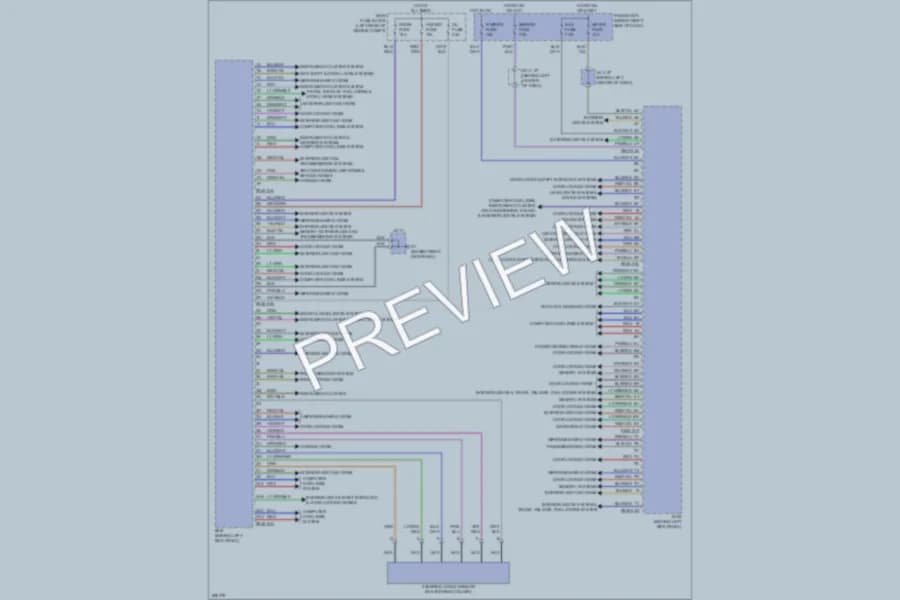2008 Mazda CX9 Body Control Modules wiring diagram preview