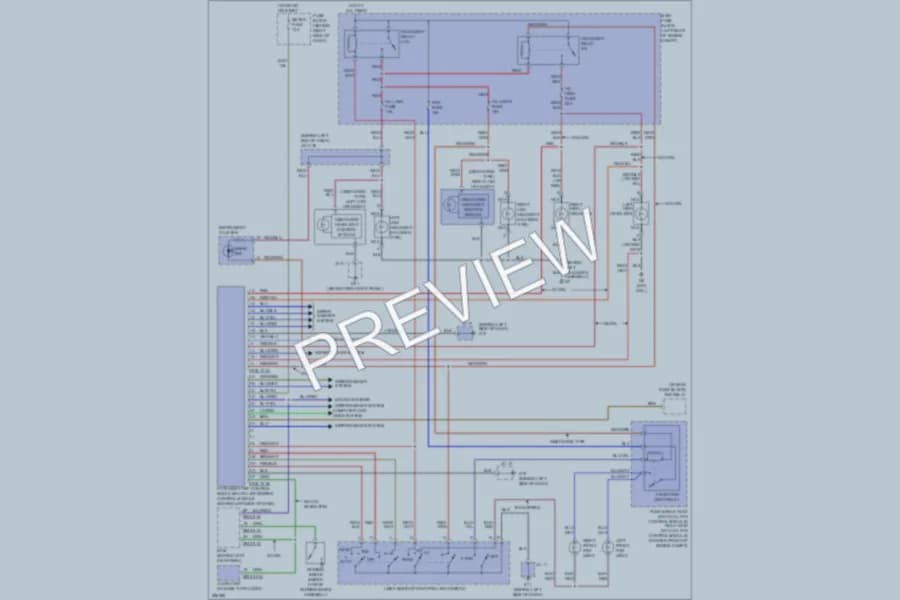 2008 Mazda CX9 Headlights wiring diagram preview