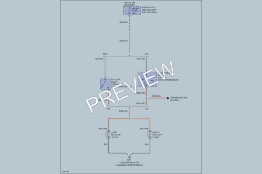 2008 Mazda MX5Miata Exterior Lights wiring diagram preview