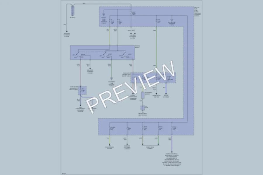 2008 Mazda MX5Miata Power Distribution wiring diagram preview