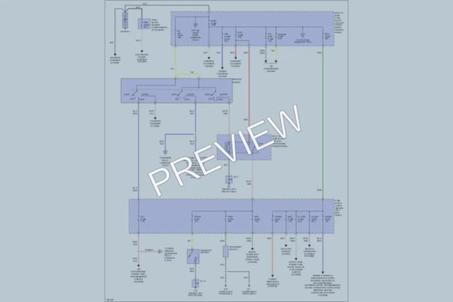 2008 Mazda RX8 Power Distribution wiring diagram preview