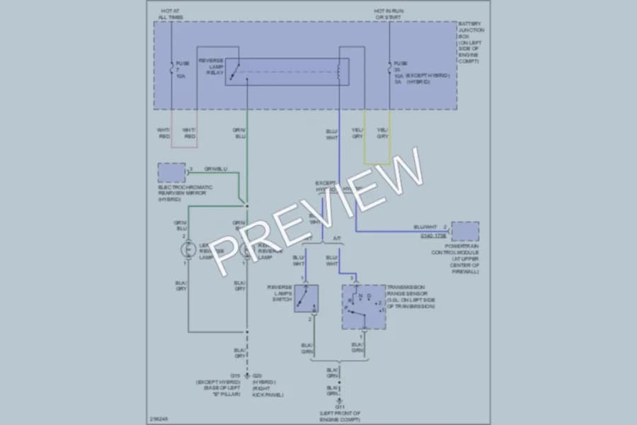 2008 Mazda Tribute Exterior Lights wiring diagram preview