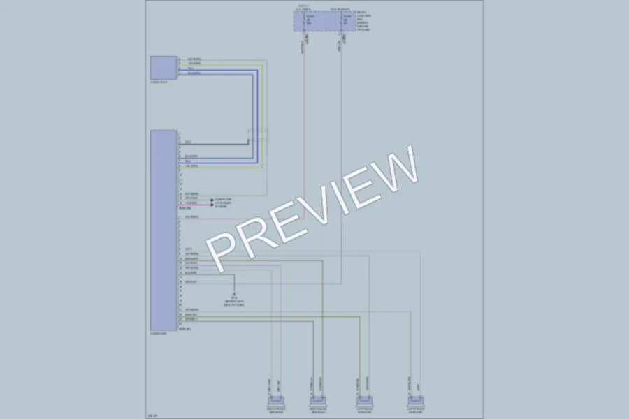 2008 Mazda Tribute Radio wiring diagram preview