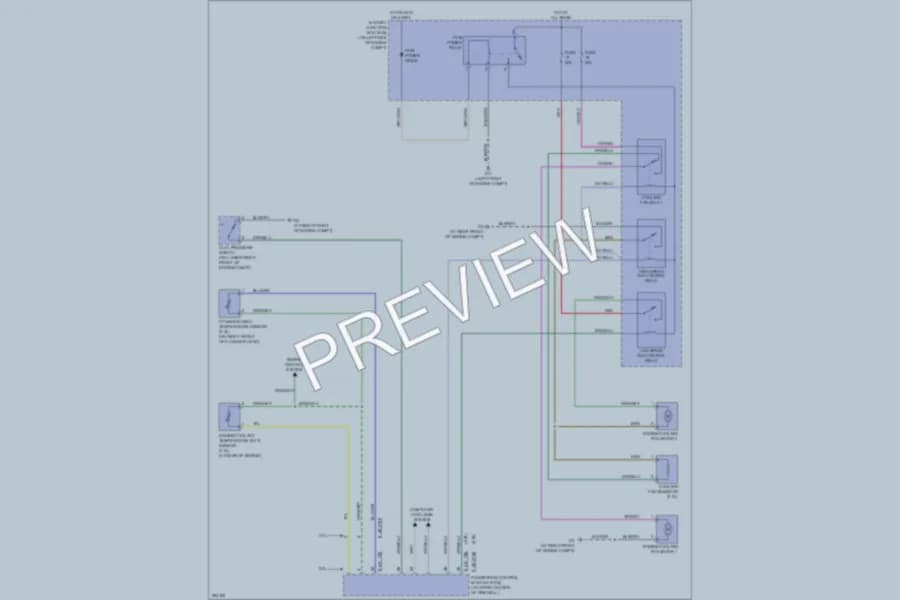 2008 Mazda TributeHybrid Cooling Fan wiring diagram preview