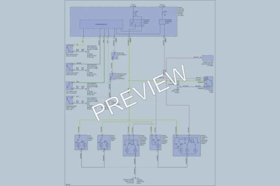 2008 Mazda TributeHybrid Interior Lights wiring diagram preview