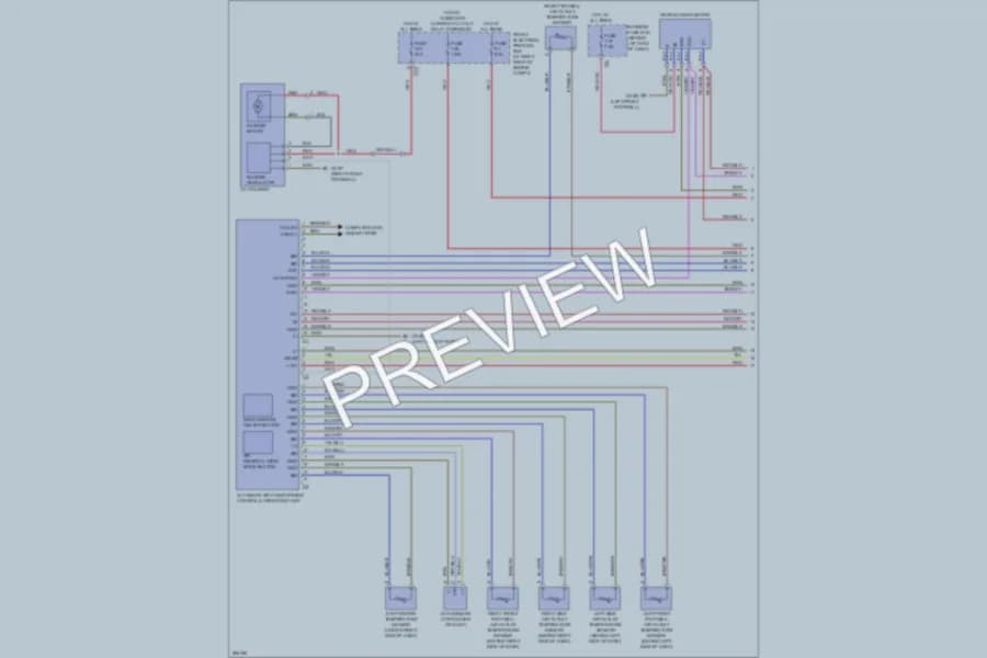 2008 MercedesBenz C300 Air Conditioning wiring diagram preview