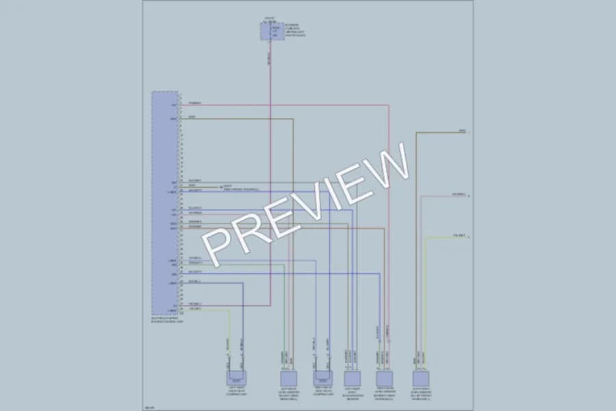 2008 MercedesBenz C300 Electronic Suspension wiring diagram preview