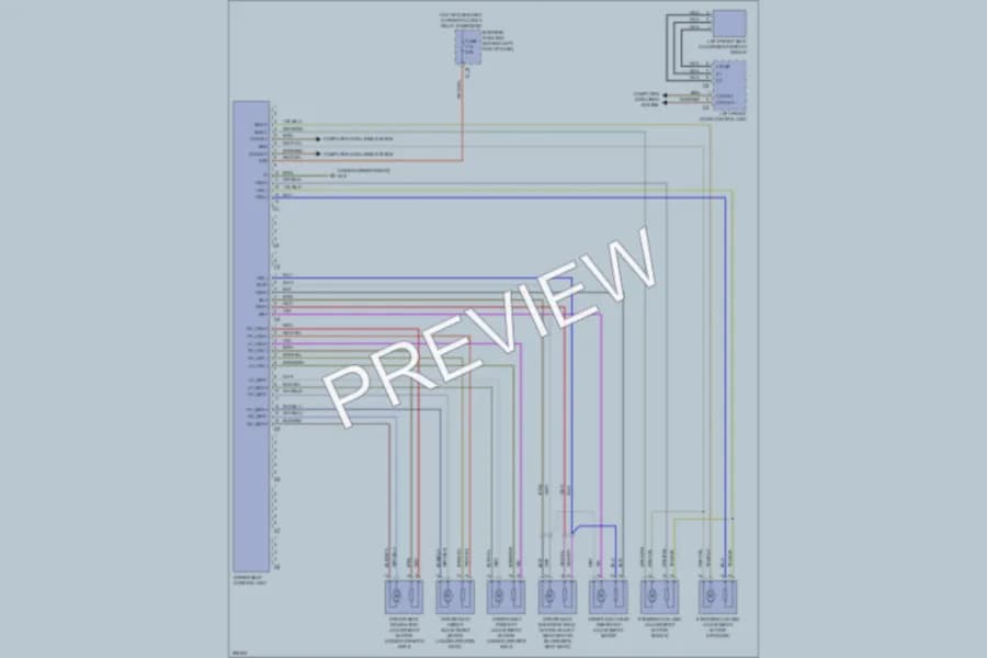2008 MercedesBenz C300 Memory Systems wiring diagram preview