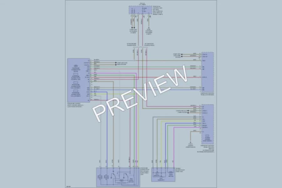 2008 MercedesBenz C300 Power Top Sunroof wiring diagram preview