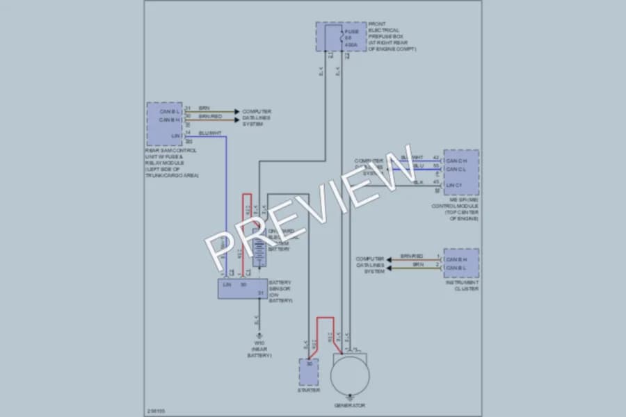 2008 MercedesBenz C300 Starting Charging wiring diagram preview