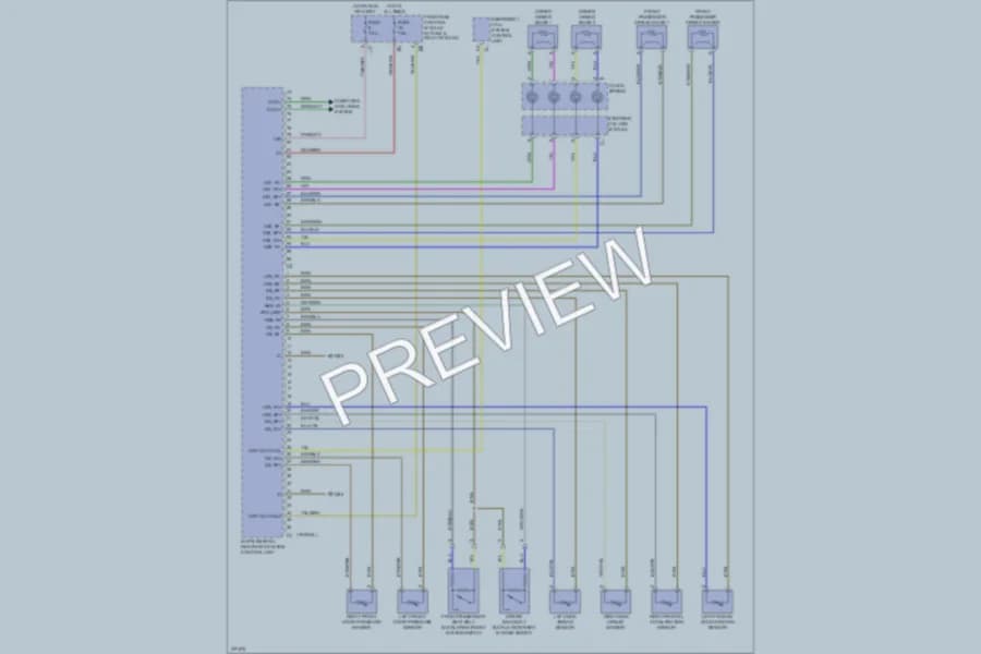 2008 MercedesBenz C300 Supplemental Restraints wiring diagram preview