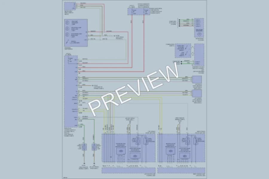 2008 MercedesBenz C350 Headlights wiring diagram preview