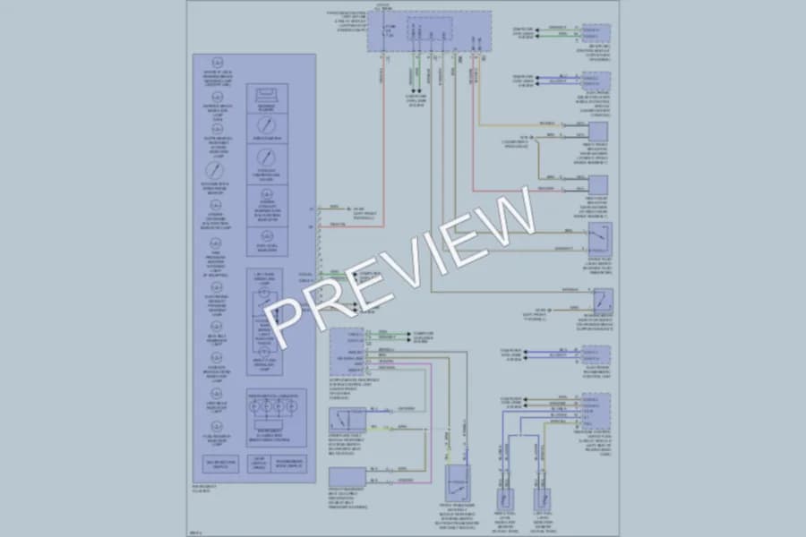 2008 MercedesBenz C350 Instrument Cluster wiring diagram preview