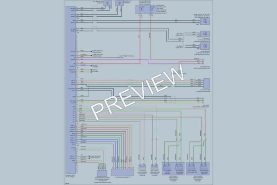 2008 MercedesBenz C350 Navigation wiring diagram preview