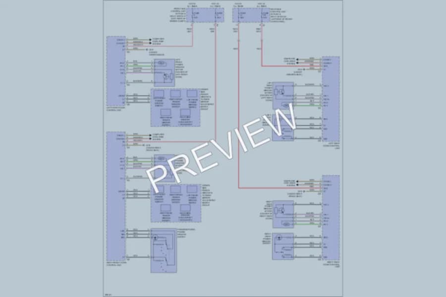2008 MercedesBenz C350 Power Windows wiring diagram preview