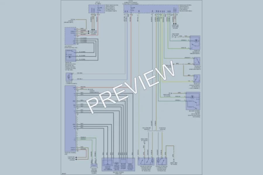 2008 MercedesBenz C350 Trunk Tailgate Fuel Door wiring diagram preview