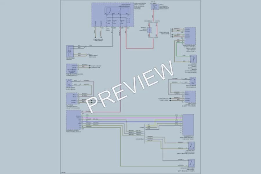 2008 MercedesBenz CLK350 Defoggers wiring diagram preview
