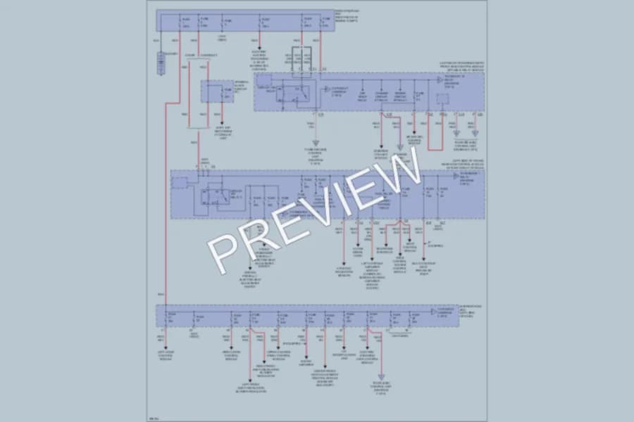 2008 MercedesBenz CLK350 Power Distribution wiring diagram preview