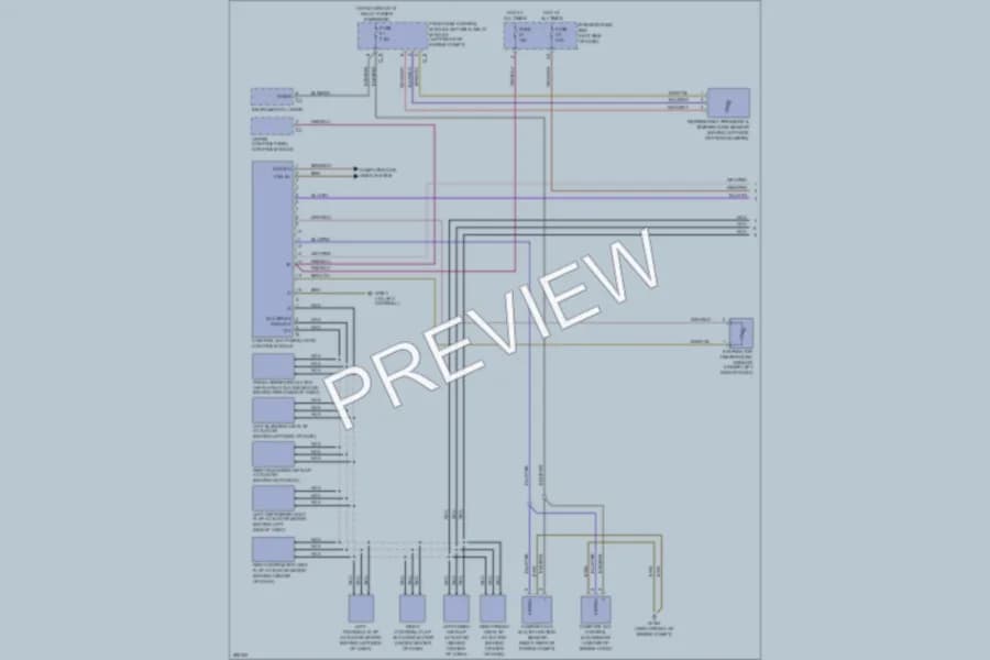 2008 MercedesBenz CLK550 Air Conditioning wiring diagram preview