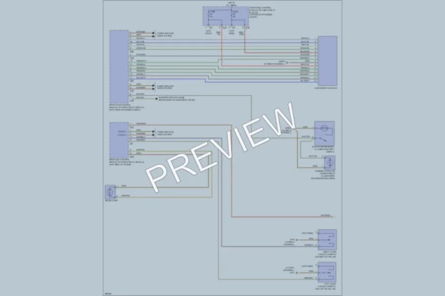 2008 MercedesBenz CLK550 Interior Lights wiring diagram preview
