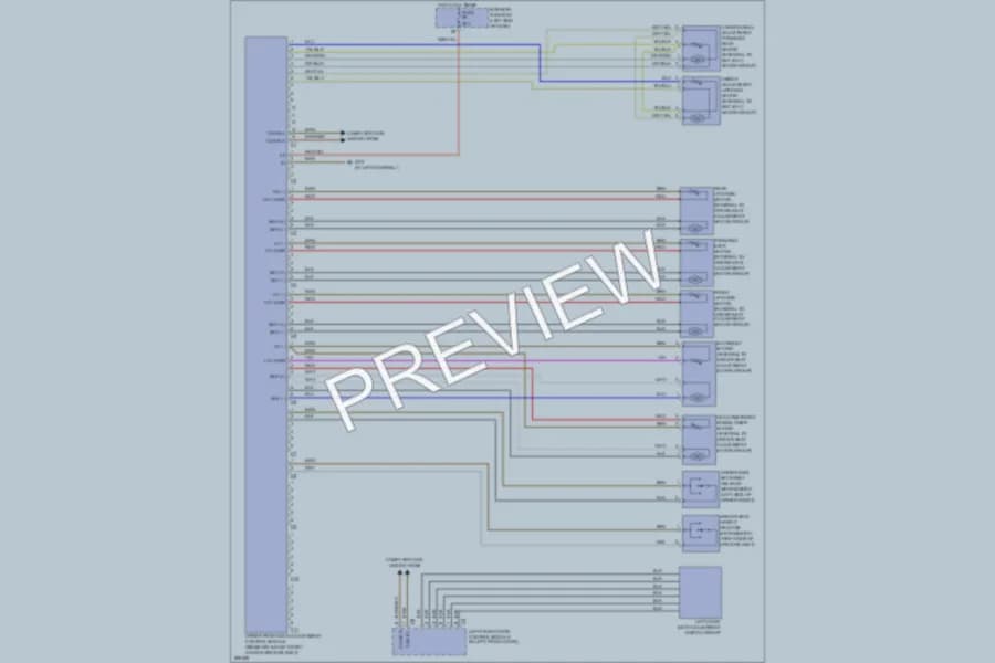 2008 MercedesBenz CLK550 Memory Systems wiring diagram preview