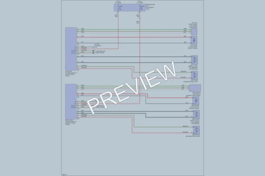 2008 MercedesBenz CLK550 Power Door Locks wiring diagram preview