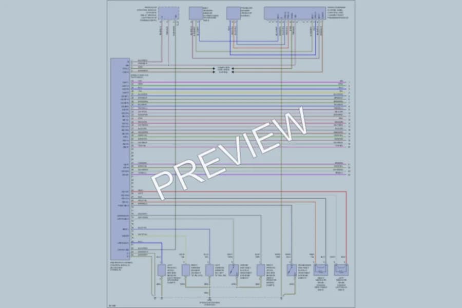 2008 MercedesBenz CLK550 Supplemental Restraints wiring diagram preview