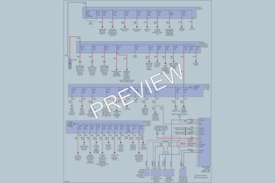 2008 MercedesBenz CLS550 Power Distribution wiring diagram preview