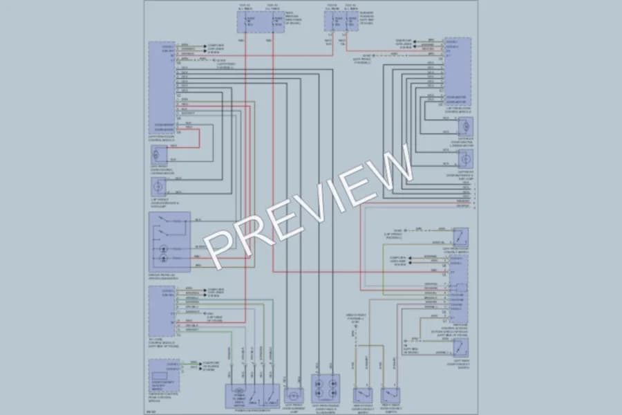 2008 MercedesBenz CLS550 Power Door Locks wiring diagram preview