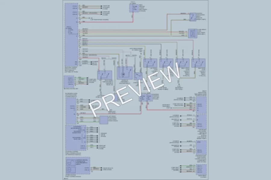2008 MercedesBenz E320BLUETEC Anti Theft wiring diagram preview
