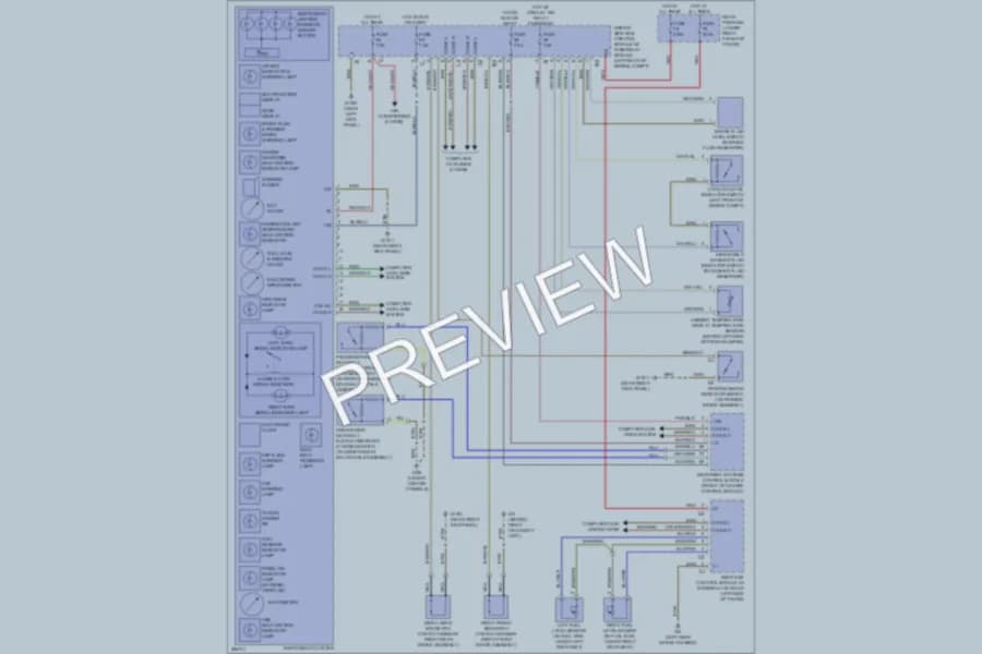 2008 MercedesBenz E320BLUETEC Warning Systems wiring diagram preview