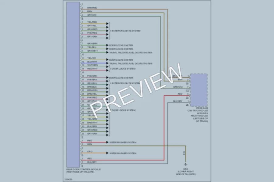 2008 MercedesBenz E350 Body Control Modules wiring diagram preview