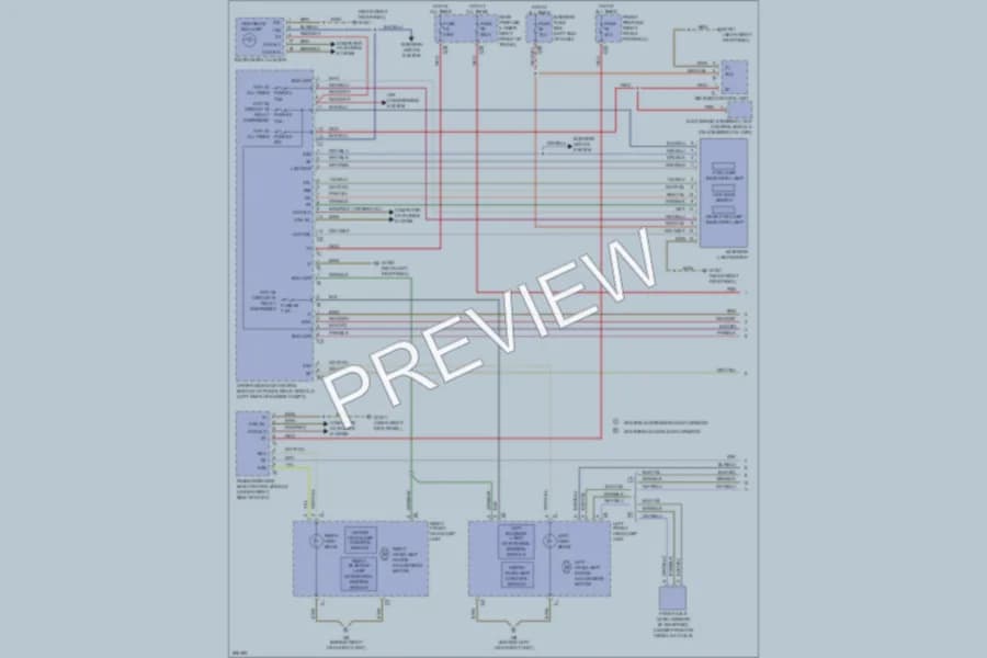 2008 MercedesBenz E350 Headlights wiring diagram preview